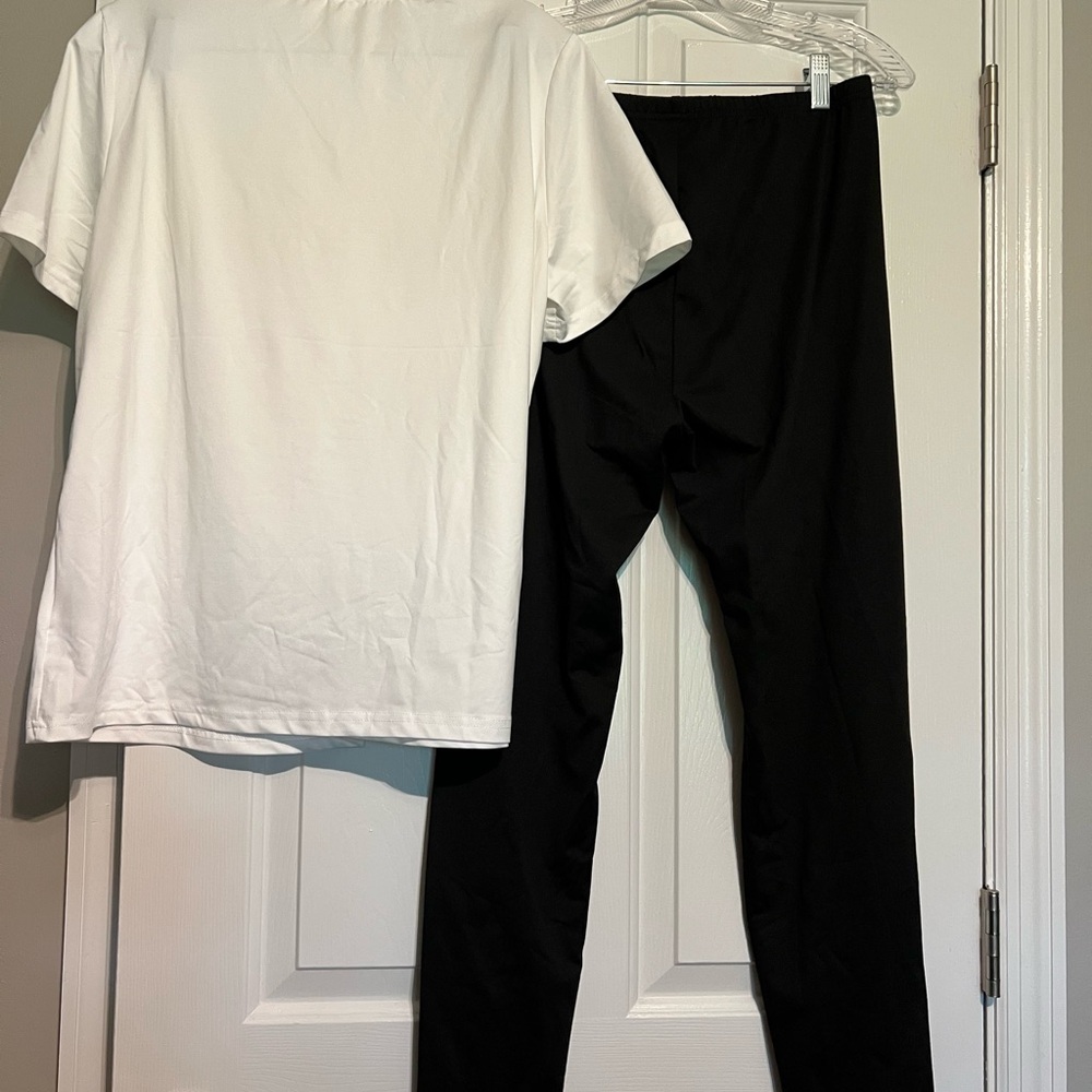 SHEIN White Polyester Blend Fabric, New, never worn, no tags. - Picture 2 of 8